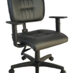 Cadeira Executiva Giratória Com Braços Reguláveis