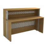 Balcão de Atendimento Reto Frontal em Madeira