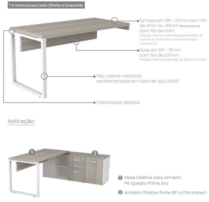 mesa com armario