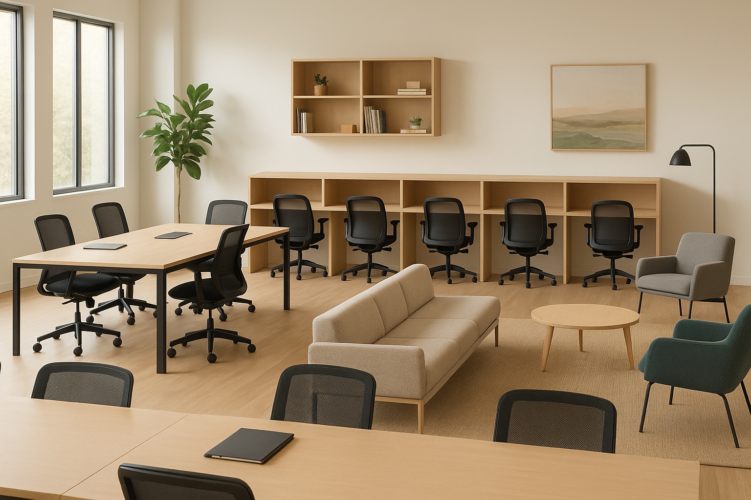 móveis para coworking