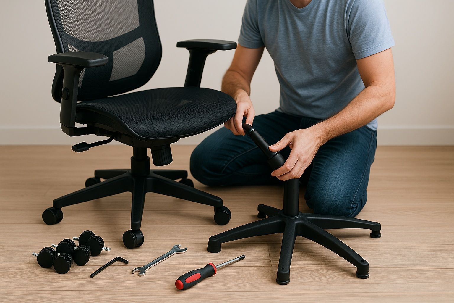 Como Montar Cadeira de Escritório